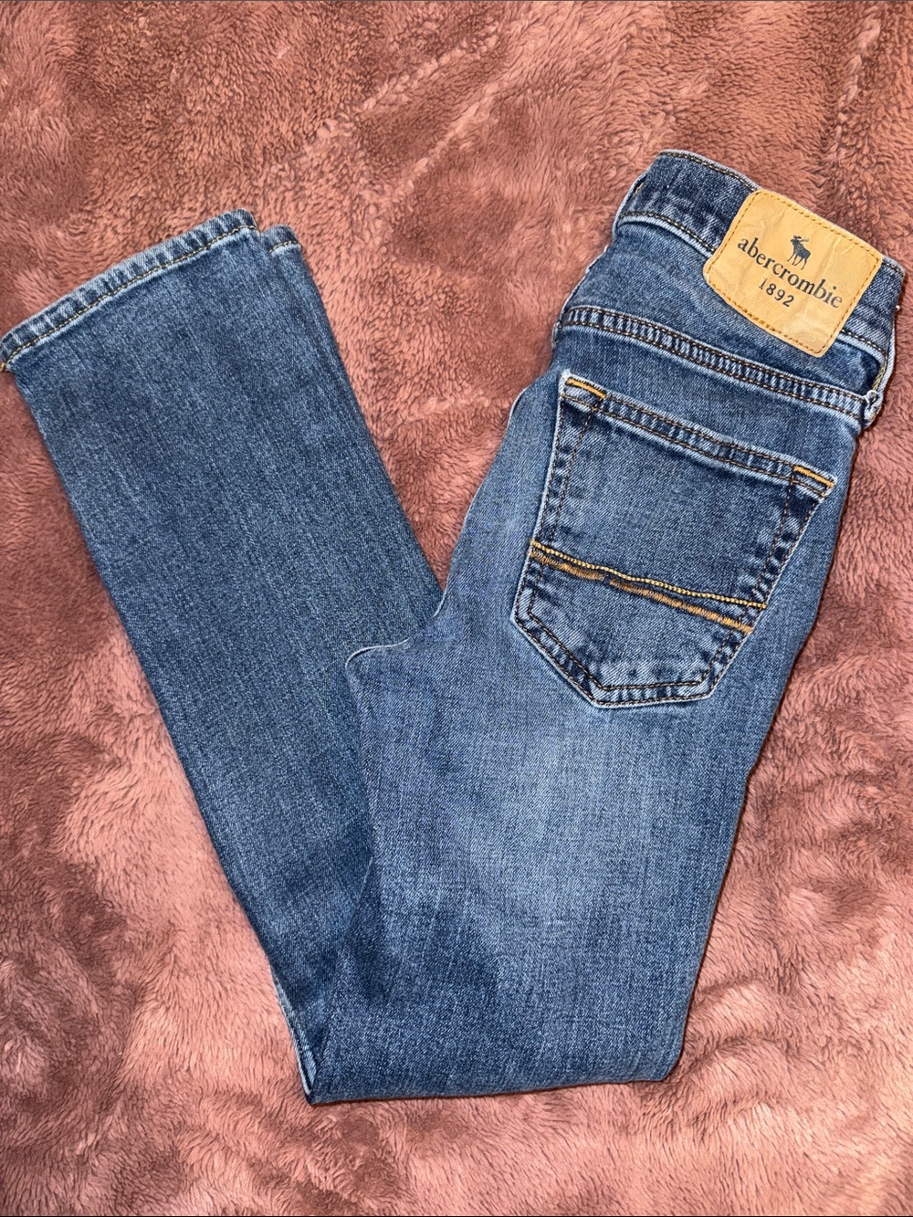Abercrombie Kids slim straight blue jeans
